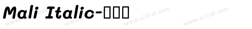Mali Italic字体转换